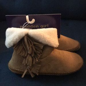 Madden Girl cozy moccasin slippers